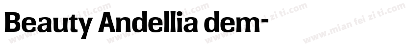 Beauty Andellia dem字体转换